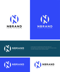 N Letter Logo Icon Brand Identity Sign, N Letter Symbol Template 