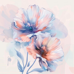 Obraz na płótnie Canvas pastel flowers