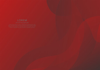 Abstract red wave banner background for website, product