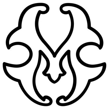 rune tattoo icon, simple vector design