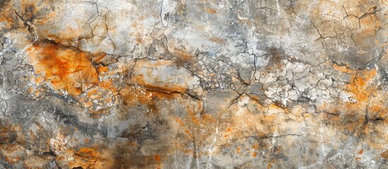 A close up of a stone wall with a rusted surface