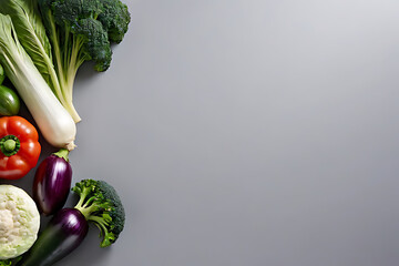 Vegetable with copy-space background concept, blank space. Place to adding text blank copy space. Root to Plate: Fresh Roots Plated for Your Pleasure