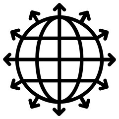 Fototapeta na wymiar global connection icon, simple vector design