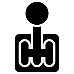 joystick icon, simple vector design