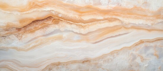 A detailed view of a polished marble surface featuring a prominent and elaborate pattern, capturing its stunning elegance