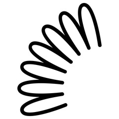 absorber spring icon, simple vector design
