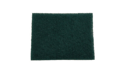 a green scrubber pad