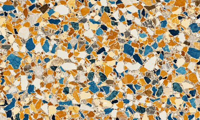 natural colorful Terrazzo texture background