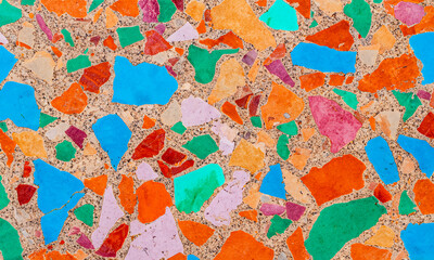 natural colorful Terrazzo texture background