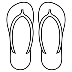 slippers icon, simple vector design