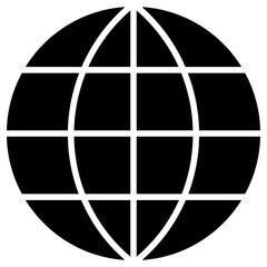 earth icon, simple vector design