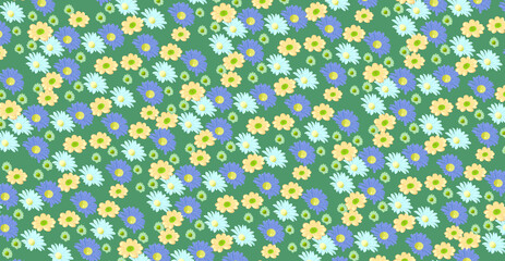Seamless pattern with flowers vintages sweet for fashion , fabric, textile, wallpaper, cover, web , wrapping and all prints
