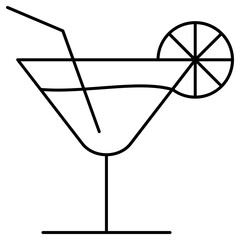 glass icon, simple vector design
