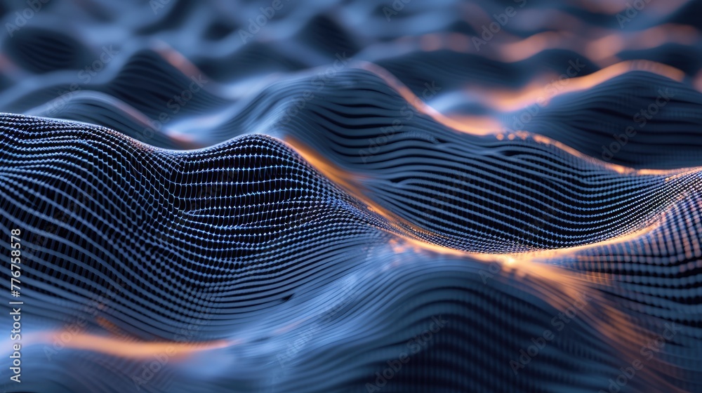 Poster textured 3d background with a sense of depth, multi-layered 3d background with textured elements for