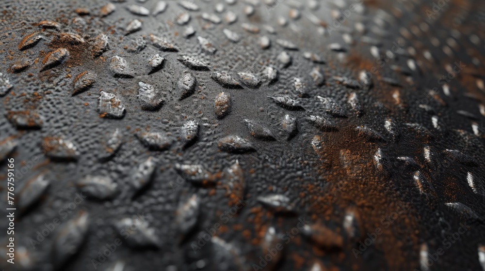 Aufkleber Textured 3D surface with an industrial aesthetic, Industrial-themed 3D surface with textured elements for a rugged look.