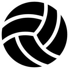 volley ball icon, simple vector design