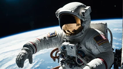 Deurstickers Astronaut in Space  © rouda100