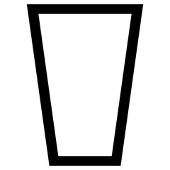 glass icon, simple vector design