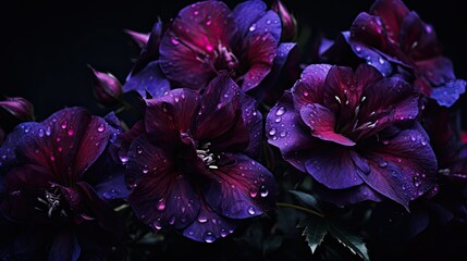 lavender dark purple flowers - obrazy, fototapety, plakaty