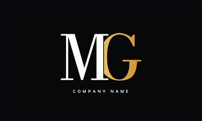 Fototapeta na wymiar MG, GM, M, G Abstract Letters Logo Monogram