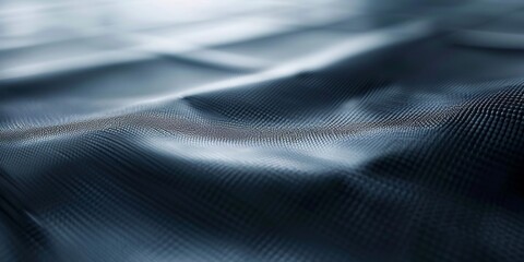 A blurred view of a black cloth, creating a sense of mystery and abstraction. The folds and creases in the fabric are barely discernible, adding to the enigmatic nature of the image.