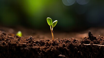 plant seed sprouting - obrazy, fototapety, plakaty