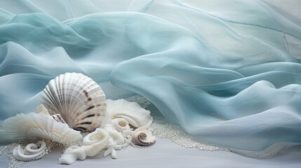 ethereal teal blue and gray background