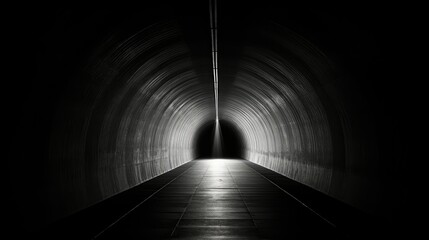 persevernce light at the end of a tunnel - obrazy, fototapety, plakaty