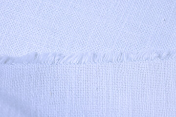 white hemp viscose natural fabric cloth, sackcloth rough texture of textile fashion abstract background