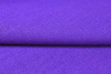 purple hemp viscose natural fabric cloth color, sackcloth rough texture of textile fashion abstract background