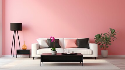room pink walls
