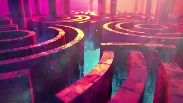 embark on a captivating journey through a psychedelic. seamless looping overlay 4k virtual video animation background