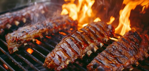 Grilled delights sizzle on the barbecue, their tantalizing aroma filling the air with savory anticipation. 