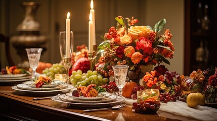 candles thanksgiving interior