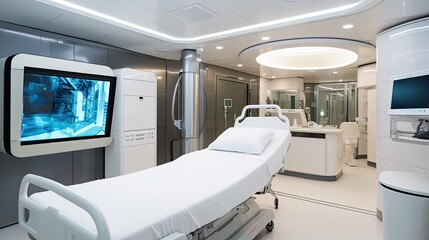 technology modern hospital interior
