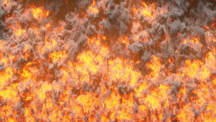 Fire wall transition on alpha channel