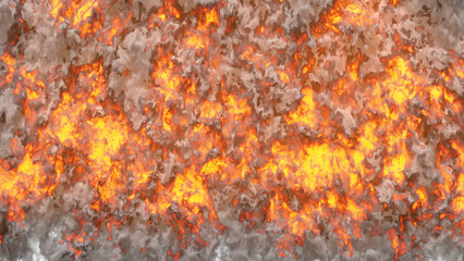Fire wall transition on alpha channel