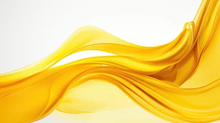 Fototapete Rund golden yellow swirl © vectorwin