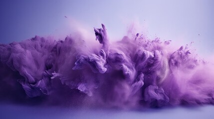 vivid purple powder burst