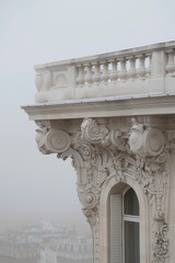 fragment of a building in Art Nouveau style