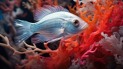 underwater silver fish