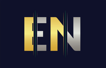 EN Letter Logo Template Illustration Design.