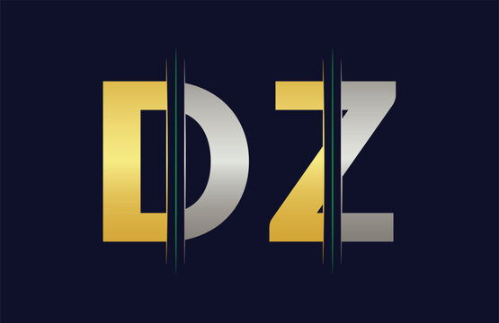 Unique DZ letter logo Icon vector template.