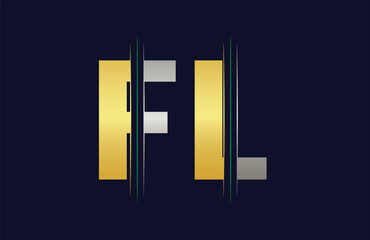 FL Letter Logo Template Illustration Design.