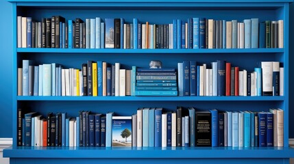 nonfiction blue book - obrazy, fototapety, plakaty