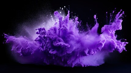color purple powder burst