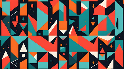 Obraz premium seamless geometric pattern