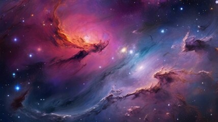Obraz na płótnie Canvas Beautiful galaxy planet background with vibrant colors