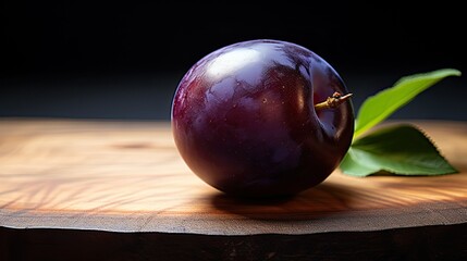 fruit half plum isolated