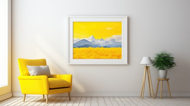 painting yellow frame